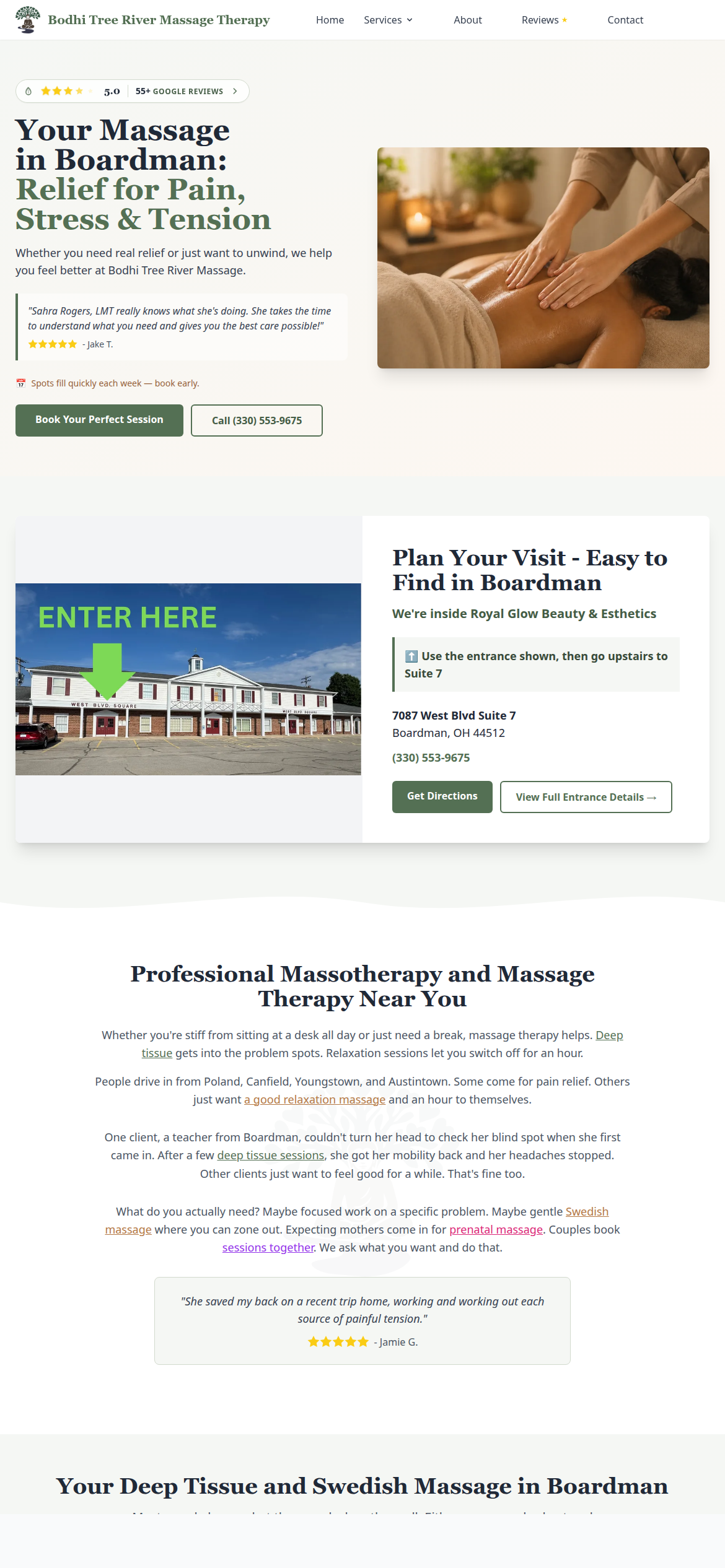 Bodhi Tree River Massage Therapy screen